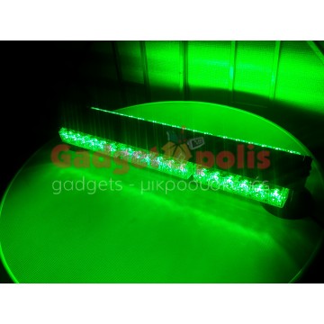 108w Διπλή μαγνητική πράσινη μπάρα - φάρος LED Strobe Security